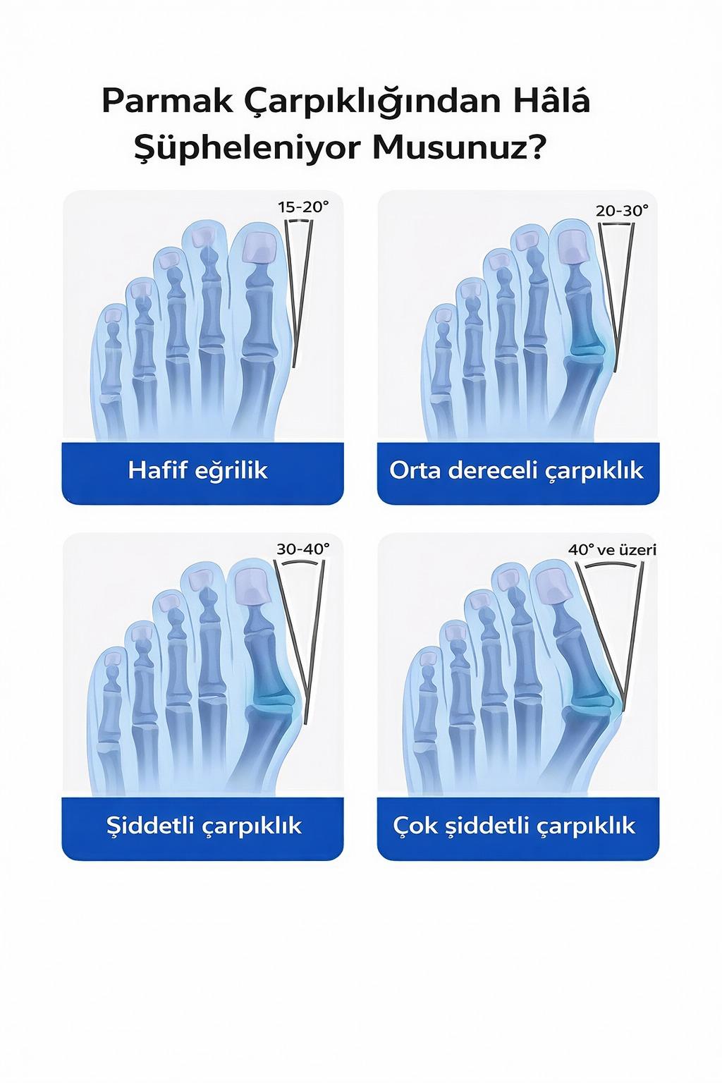 LaraL Ayarlanabilir Halluks Valgus Desteği